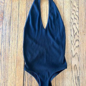Forever 21 Halter-Neck Bodysuit (M, Black)